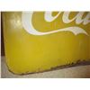 Image 4 : Coca-Cola yellow tin sign - 60" x 35"