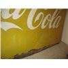 Image 5 : Coca-Cola yellow tin sign - 60" x 35"