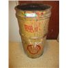 Image 1 : Shell trash can barrel - 27" tall