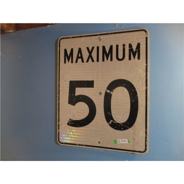 Road sign aluminum - 24x30