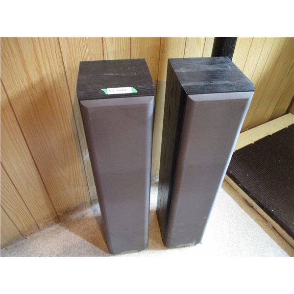 (2) Tower speakers sony 37" tall