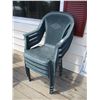 Image 1 : (4) lawn chairs - green