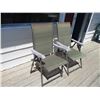 Image 2 : (2) lawn chairs - brown