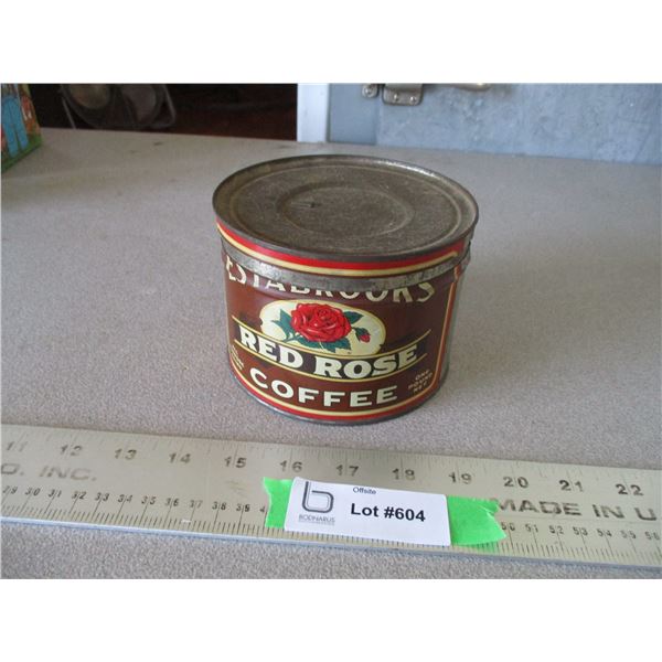 Red Rose coffee tin