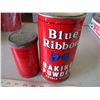 Image 3 : (2) Blue Ribbon baking powder tins