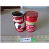 Image 1 : (2) Baking powder tins, red + white, calumet