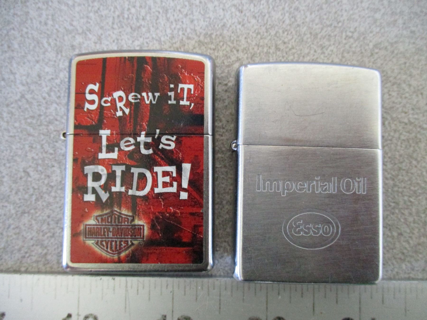 Esso Lighter (zippo) Lets ride lighter (zippo)