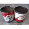 Image 4 : 2X THE BID PRICE - 1LB grease tins Esso