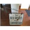 Image 1 : Certified seed sign - heavy metal (with bracket)