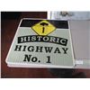 Image 1 : Historic Highway sign - 23.5x23.5 - aluminum