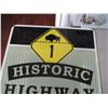 Image 2 : Historic Highway sign - 23.5x23.5 - aluminum