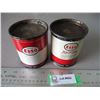 Image 2 : 2X THE BID PRICE - 1LB grease tins (ESSO)