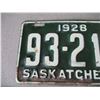 Image 2 : 1928 Saskatchewan License Plate