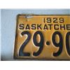 Image 2 : 1929 Saskatchewan License Plate