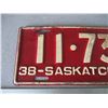 Image 2 : 1938 Saskatchewan License Plate