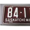 Image 2 : 1949 Saskatchewan License Plate