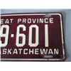 Image 3 : 1954 Saskatchewan License Plate