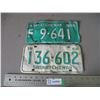 Image 1 : 1968 + 1969 Saskatchewan License Plate