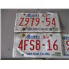 Image 2 : (5) Alberta license plates
