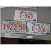 Image 3 : (5) Alberta license plates