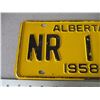 Image 2 : 1958 Alberta license plate