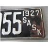 Image 3 : 1927 Sask license plate