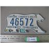 Image 1 : 1993 NWT polar bear license plate