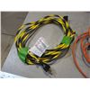 Image 2 : (2) Extension Cords - orange + yellow