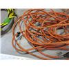 Image 4 : (2) Extension Cords - orange + yellow