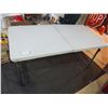 Image 1 : Small folding table - 47" long (23"tall extendable legs)