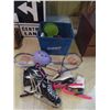Image 1 : tote with skates, raquets, misc