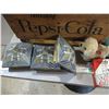 Image 3 : Pepsi-cola wooden crate with misc
