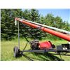 Image 4 : Wheatheart BH 46-8 grain auger with hopper (46ft long 8" diameter) 25 HP Subaru engine (working good