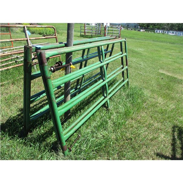 4X THE BID - 8ft metal gates
