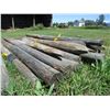 Image 4 : 25X THE BID - Fence poles 3"-4" diameter - 6ft long