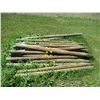 Image 1 : 25X THE BID - Fence poles 2"-3" diameter - 6ft long
