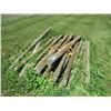 Image 2 : 25X THE BID - Fence poles 2"-3" diameter - 6ft long