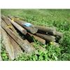 Image 4 : 25X THE BID - Fence poles 2"-3" diameter - 6ft long