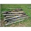 Image 2 : 25X THE BID - Fence poles 3"-4" diameter - 6ft long