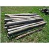 Image 1 : 25X THE BID - Fence poles 4" diameter - 8ft long