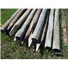Image 2 : 25X THE BID - Fence poles 4" diameter - 8ft long