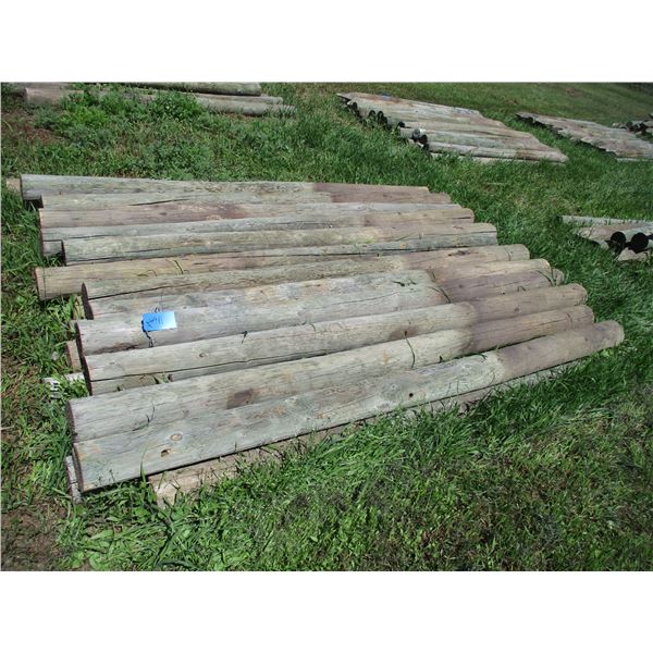 25X THE BID - 8ft long poles 5" round