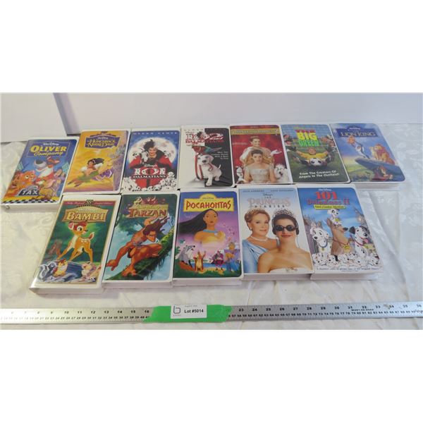 (12) Disney movies - VHS Clamshell