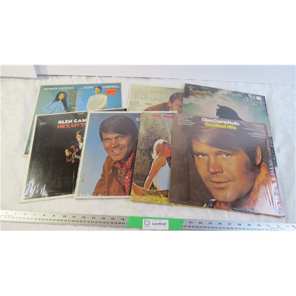 (7) Assorted Glen Campbell records