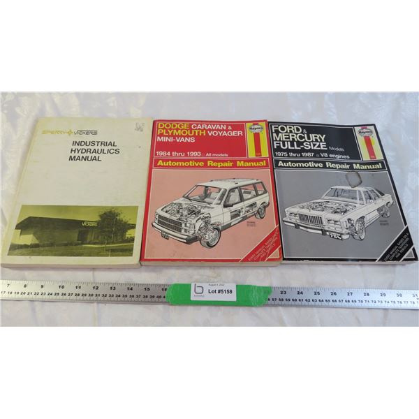 (3) Automotive Repair Manuals