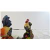 Image 4 : (4) Ceramic Rooster Figurines