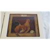 Image 3 : (2) Framed Hens wall art