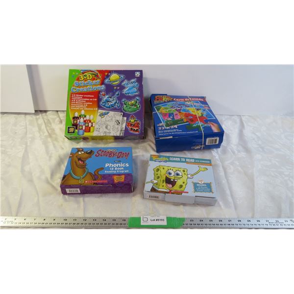 Assorted kids learning games