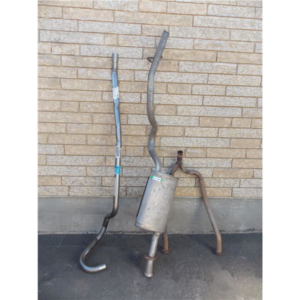 *(3) Ford Muffler + Exhaust Pieces