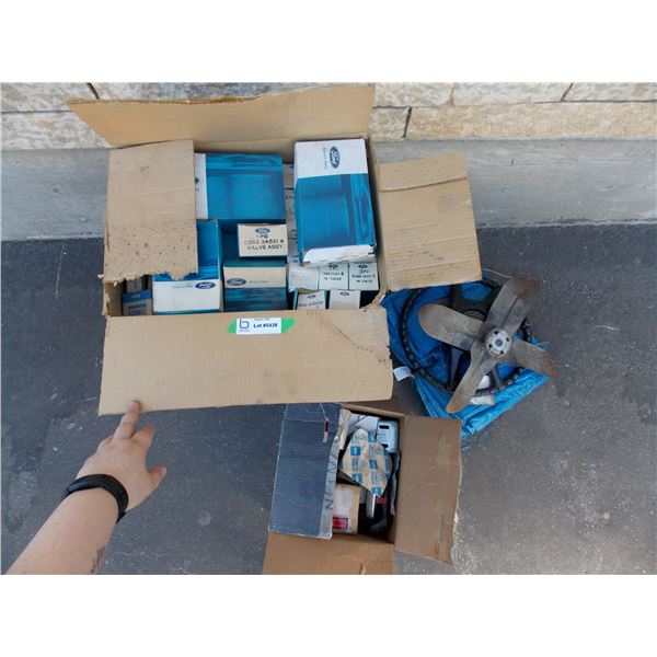 *Box of Ford Valves and Assorted Parts